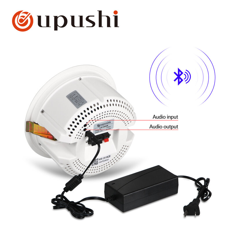 Rumah bluetooth speaker langit-langit 6.5 inch speaker dinding atap putih pengeras suara oupushi pa system 20w Home audio ponsel speaker