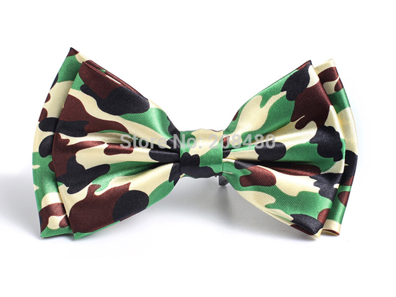 Shiny Bow tie for Men Mens Unisex Army Camouflage Tuxedo Formal Dress Bowtie Gift Brand Designer 2020 New Cravat Butterfly Knot