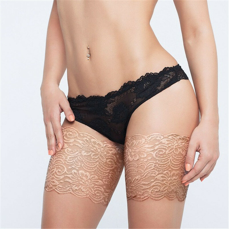 2019 New Women's Lace Thigh Bands Anti Friction None Slip Silicone Thigh Garters Summer Leg Warmers 7 Sizes Dropshipping