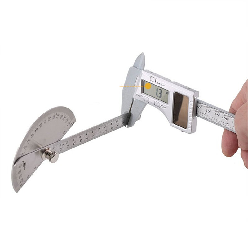 150mm edelstahl 180 grad Mess Lineal Werkzeug Winkel Winkelmesser Lineal messen werkzeuge