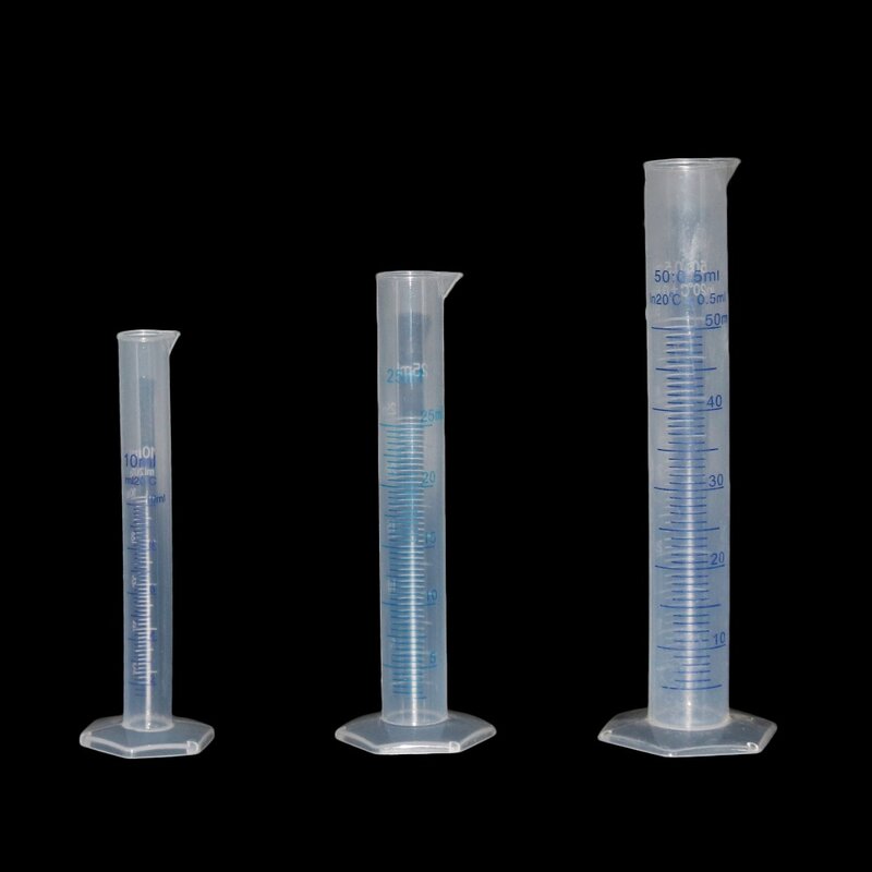 1 Pc cilindri graduati in plastica traslucida per cilindri graduati per forniture di laboratorio strumenti di laboratorio accessori per laboratori scolastici