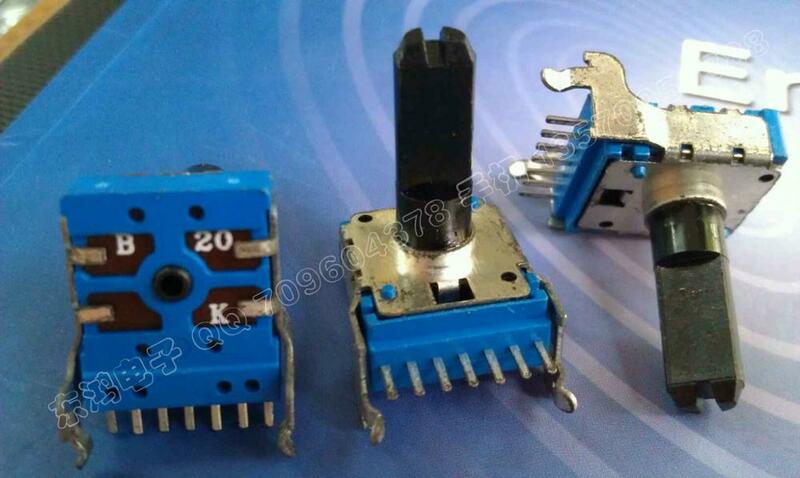 3 piezas Taiwán produce potenciómetro tipo RK14, B20K horizontal, potenciómetro de volumen de eje de 17MM