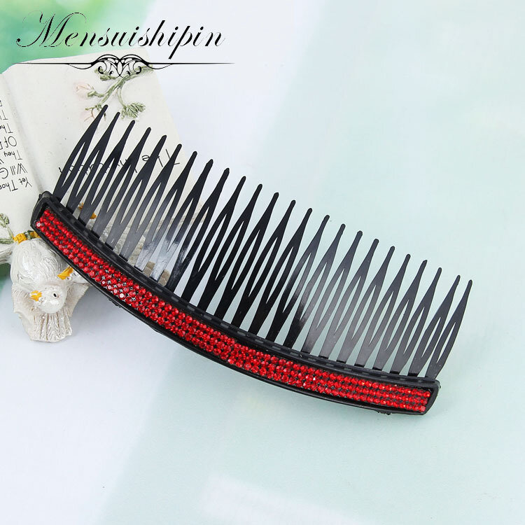New Arrivals Teeth Inserted Comb DIY Hair Accessories Hair Combs Supplies Steel Plate Iron Silver Hair Tool
