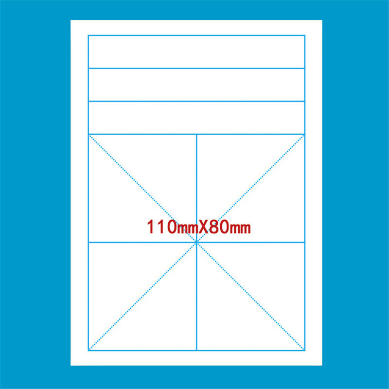 White Blank grid rice Portable notebook writing pinyin Chinese characters cards ,pack of 2 ,Size 11cm*8cm,100 sheets in total