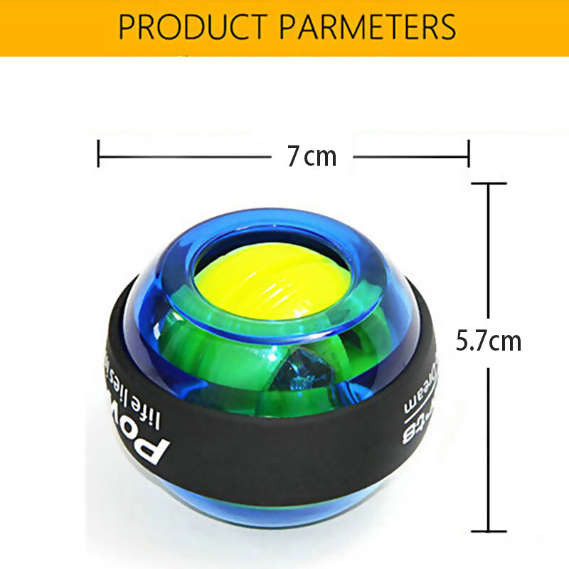 LED المعصم الكرة المدرب جيروسكوب سترينجذينير الدوران قوة الكرة الذراع المتمرن أجهزة التمارين الرياضية الصالة الرياضية قوة الكرة أجهزة لياقة بدنية