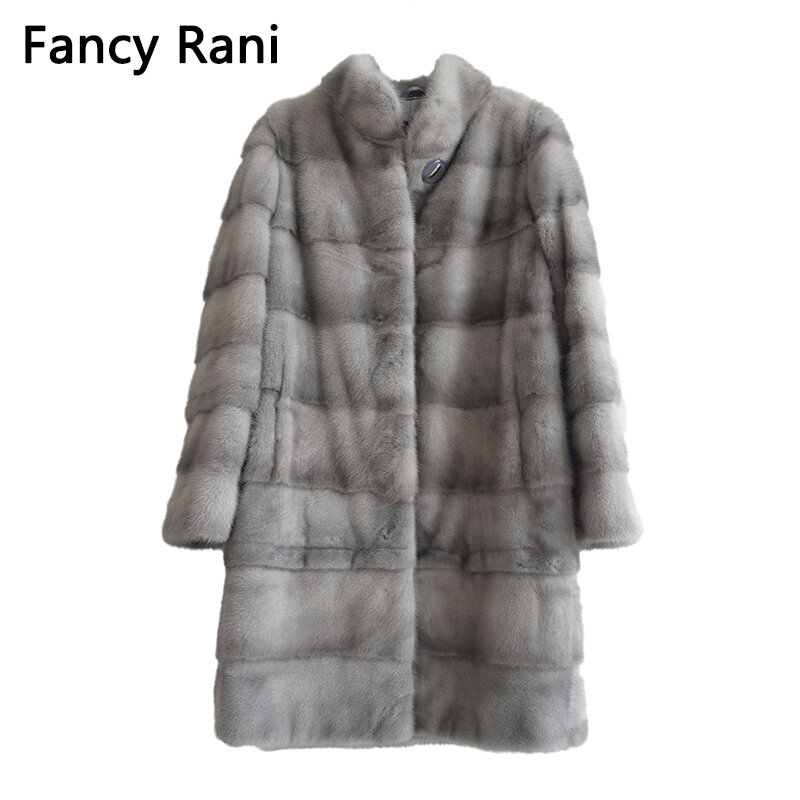 女性のための天然ミンクの毛皮のコート,冬のための長い革のジャケット,高級服,ミンクの毛皮のコート,コールド,特に2023