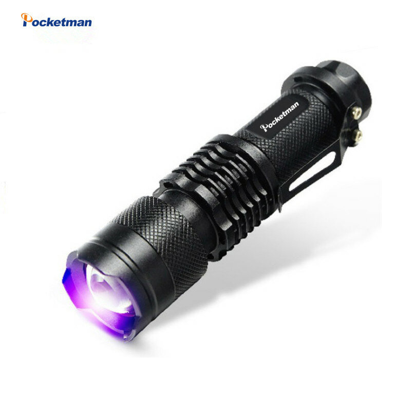 Pocketman-linterna LED UV SK68, luz violeta púrpura, 395nm, Envío Gratis, novedad
