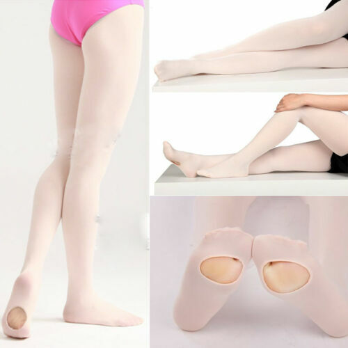 New Brand Convertible Solid Color Dancing Tights Dance Stocking Ballet Pantyhose for Kids and Adults S M L
