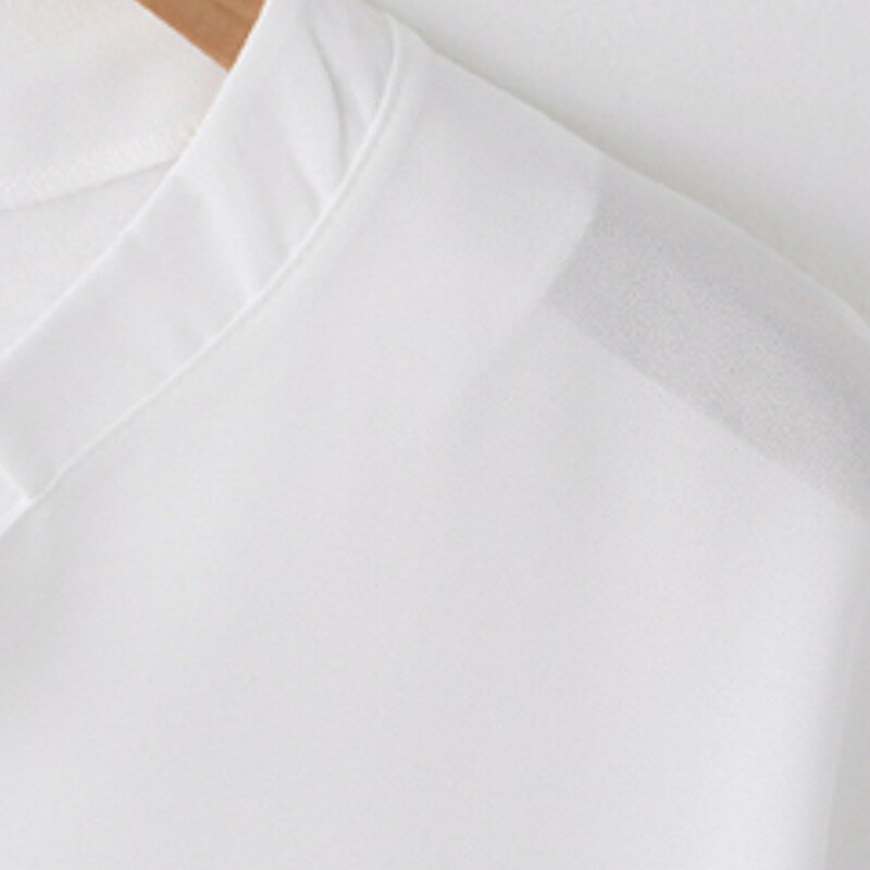 Mulheres verão blusa camisa de manga curta preto branco senhoras blusa chiffon macio respirável feminino topo roupas casuais plus size 5xl