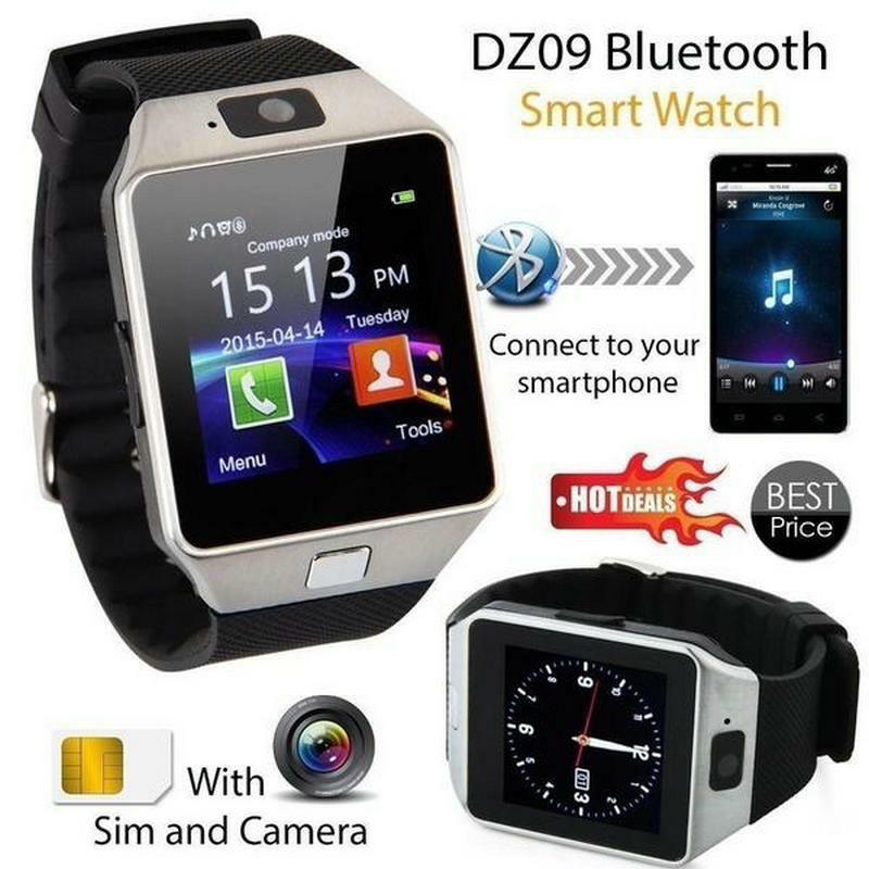 บลูทูธสมาร์ทนาฬิกาโทรศัพท์ Android กล้องซิมการ์ด DZ09 จอแสดงผล LCD Universal Remote กล้อง Smartwatch สำหรับ IOS Touch อัตรากำไรจาก