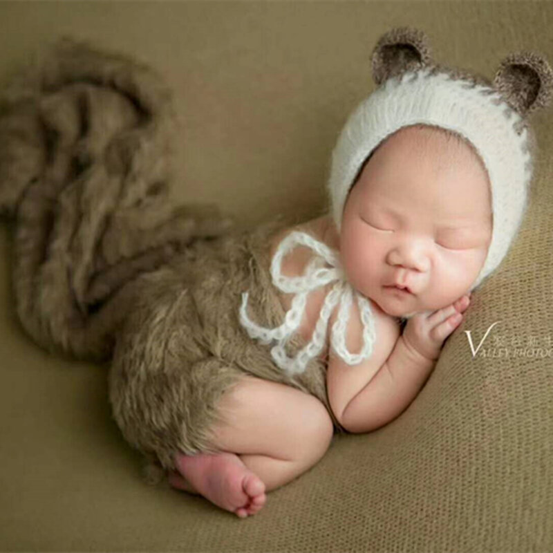 Пушистый эластичный трикотажный винтажный свитер для новорожденных Детский фотографический реквизит для новорожденных