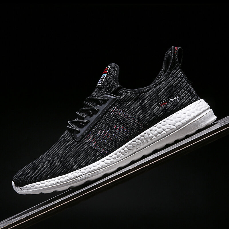 ZXWFOBEY 2019 New Mesh Men Casual Shoes Lac-up Men Shoes 경량 편안한 숨 Walking Sneakers