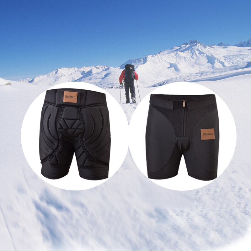 BenKen-Ski Butt Pants Hip Protection, Butt Guard para Skate, Esqui, Equitação, Ciclismo, Snowboard, Racing Armor Pads, Overland