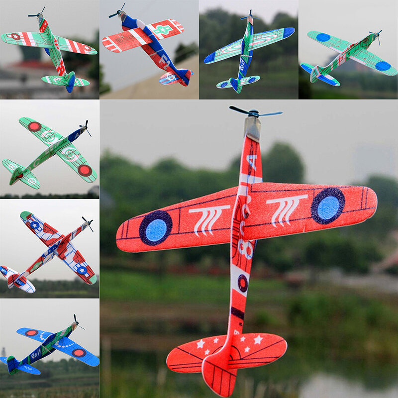 Avión planeador de espuma EPP para exteriores, juguete de lanzamiento manual de 19CM, regalo para niños, juguetes interesantes