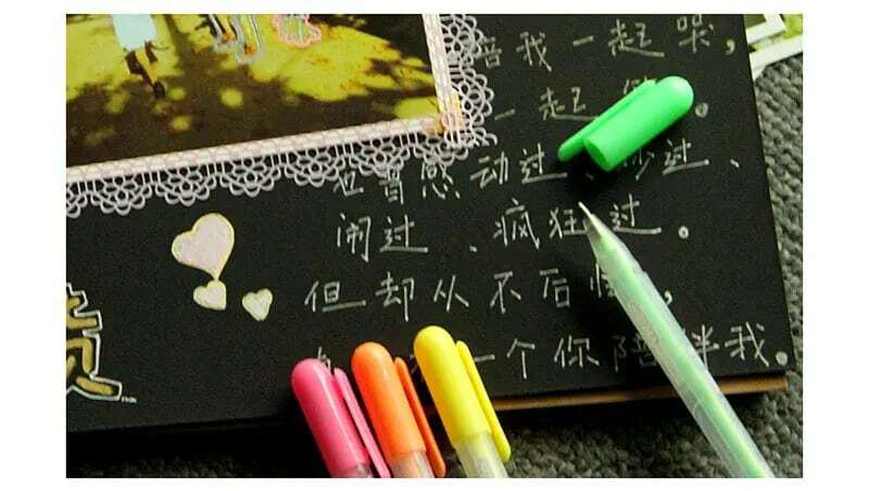 Kawaii 12 kolory długopis akwarelowy żel wody kreda wyróżnienia malowanie DIY rysunek zdjęcia Album Scrapbooking albumy dekoracji długopisy