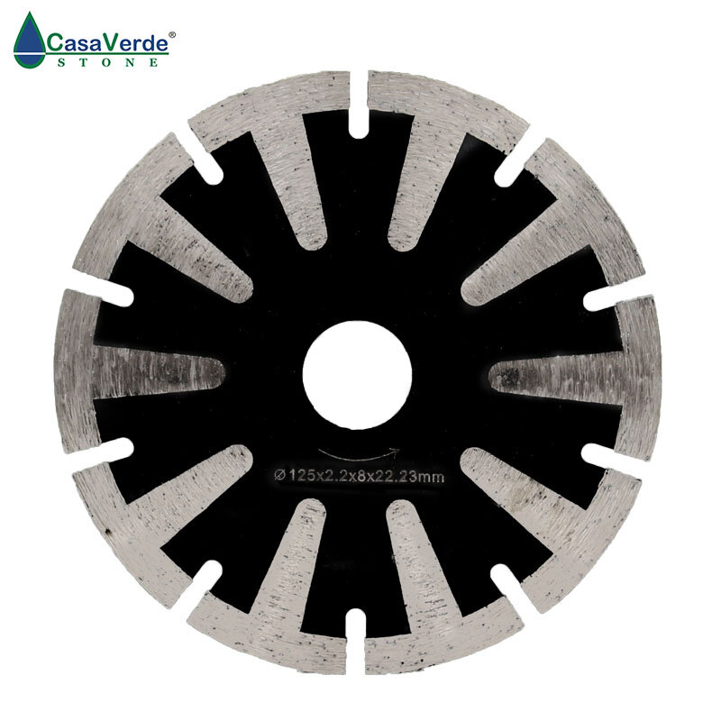 DC-TSB03 diamond 5 inch dry or wet cutting blade for granite,marble and Engineered stone.