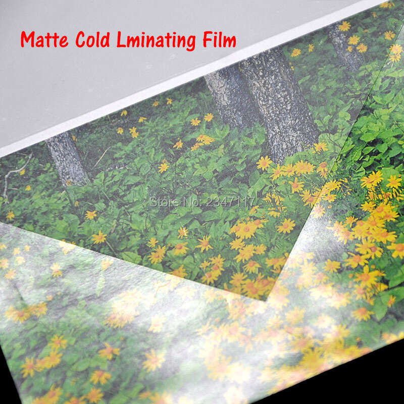 Película de laminación en frío mate de alta calidad, 80 Mic, A6 X 100 hojas, 110mm x 150mm, especial para póster fotográfico avanzado