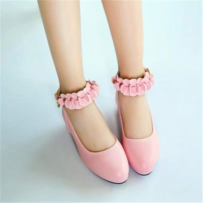 2019 girls princess shoes spring autumn small high-heeled girls single shoe students children show shoes for 3-12 years children