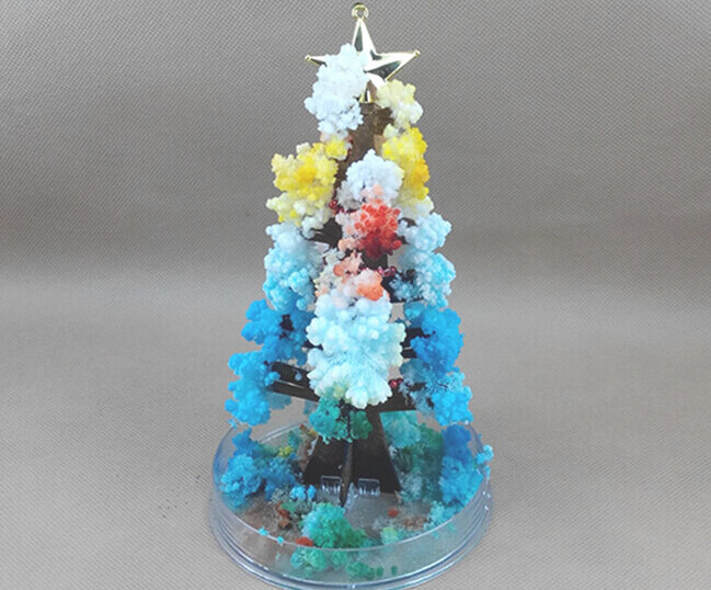 2019 17x10cm colore fai da te visivo Magico cristallo carta albero crescente natale Magico crescere alberi bambini Arbol Magico scienza giocattoli per bambini