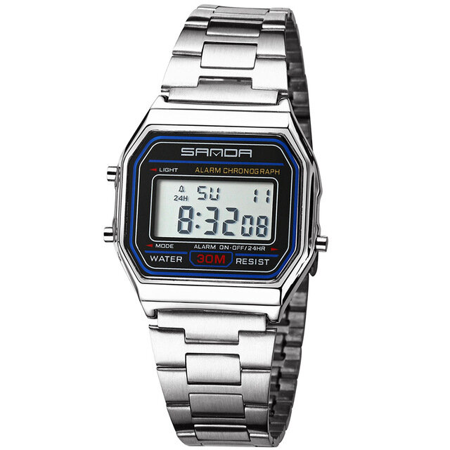 2019 SANDA Rose Gold Sport Watches Women Luxury Golden LED Electronic Digital Watch Waterproof Ladies Clock Female Reloj Mujer
