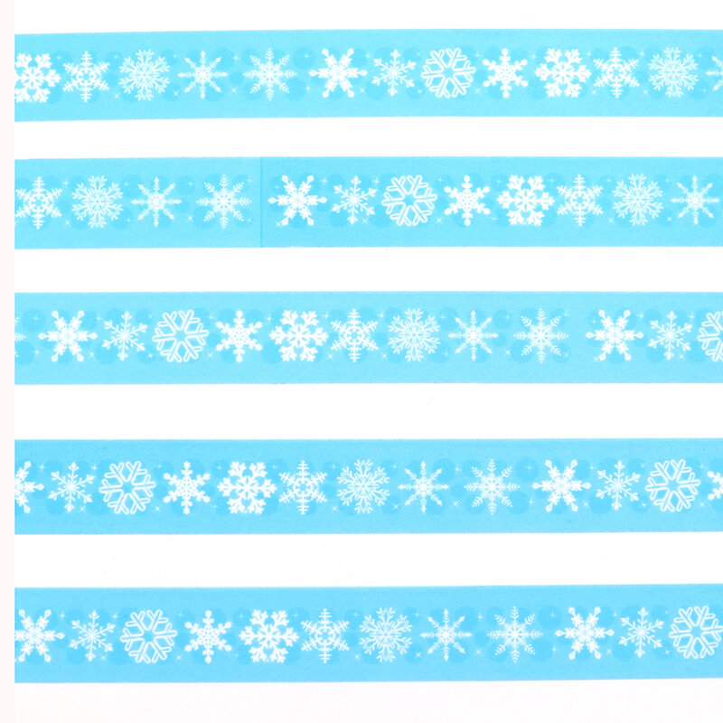 1 sztuk kreatywność seria bożonarodzeniowa płatki śniegu Washi papierowe taśmy maskujące taśma dekoracyjna naklejki do scrapbookingu pamiętnik kalkomanie dekory