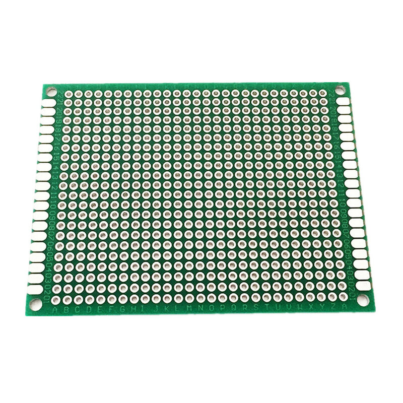 6*8cm double-sided universal board 2.54MM pitch 6*8CM hole plate glass fiber green tin plating