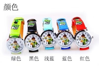 Bonito novo estilo popular relógio de quartzo relógio de forma dos desenhos animados dos meninos e meninas das crianças