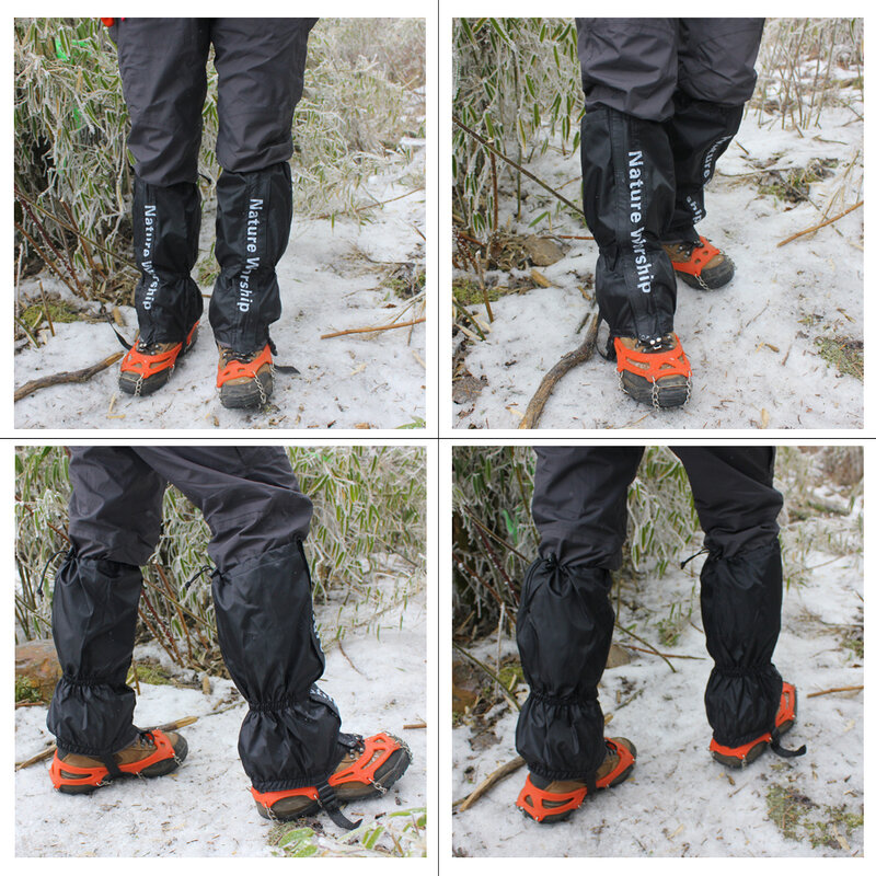 1 Paia Esterna Impermeabile Escursionismo Camminare Arrampicata Caccia Neve Legging Ghette Ghette Da Sci Per Uomini E Donne