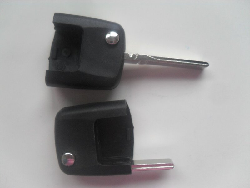 5PCS/ 10PCS Blanks Key Head Shell For Audi Folding Flip Remote Car Key Case Uncut Blade Square Shape