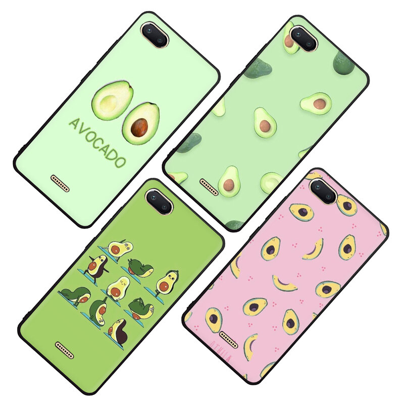lovely fruit avocado Cute Soft Phone case for Redmi 4A 4X 5 6 A Plus Pro 7 GO Note 4 4X 5 6 7 8 Pro 7A K20 pro