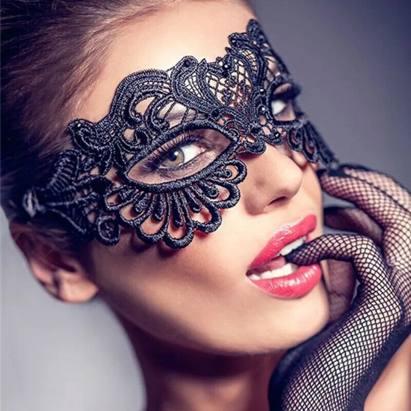 Lace Party Masquerade Queen Mask Eye Mask Women Cosplay Costume Halloween Masks Christmas Party Festival Holiday Supplies