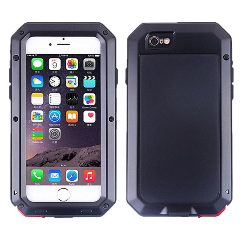 Heavy Duty Doom Armor Waterproof Phone Case For iPhone 15 14 11 12 13 Pro XR 7 8 Plus SE XS MAX 360 Full Shockproof Metal Cover
