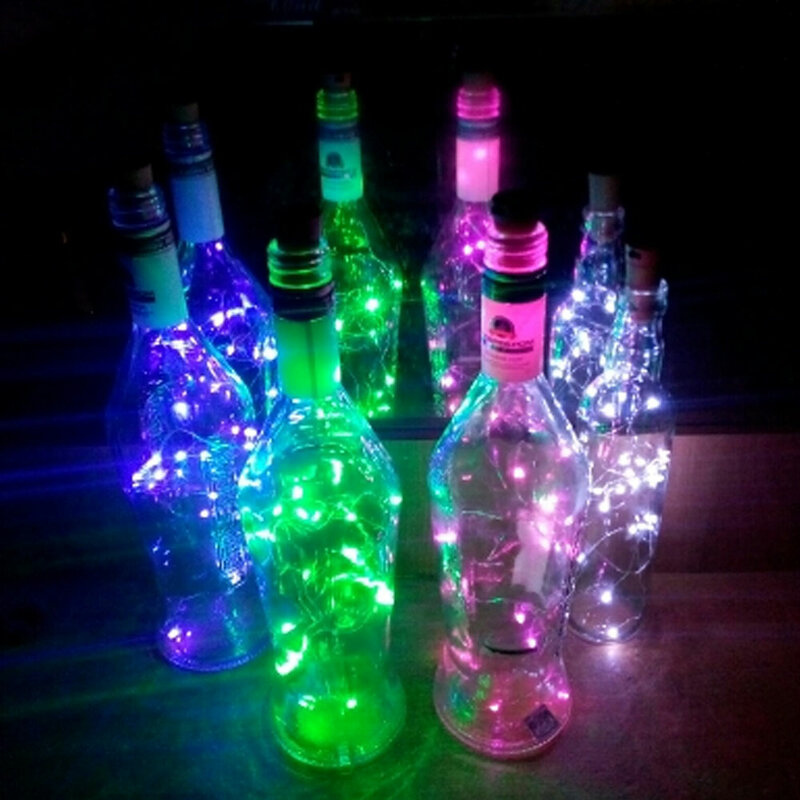 10X 30LEDs 3M tappo per bottiglia ghirlanda di natale filo di rame LED String Lamp Fairy lights per interni decorazione di nozze di capodanno