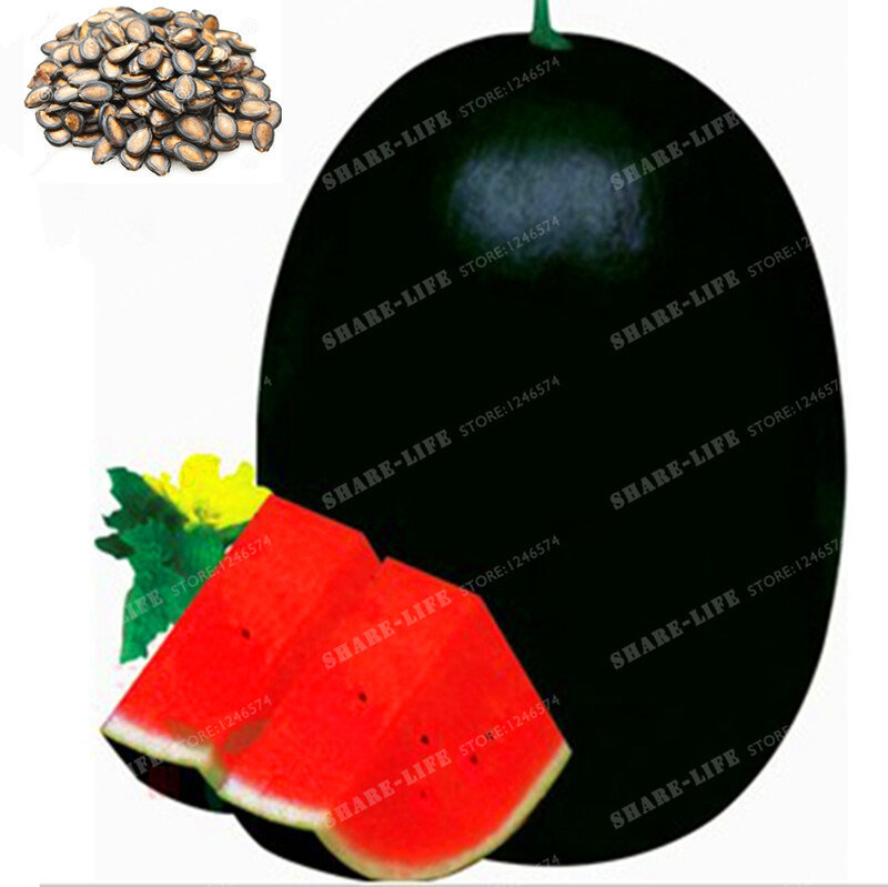 30 шт. гигантский Арбуз Семена Редкий Черная тиран король очень сладкий арбуз органических фруктов семена растений для дома и сада