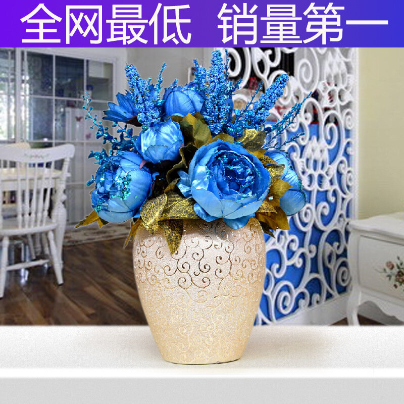 Chúng tôi House Dream House mô phỏng cao nhân tạo hoa lụa hoa mẫu đơn mô phỏng Vải Flowers Home Trang sức đồ trang trí