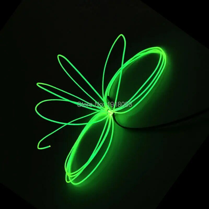 Fil lumineux néon froid, nouveauté, 1.3mm, 5 mètres, pour décoration de Festival