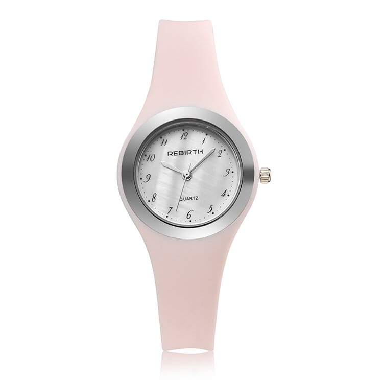 Reloj de cuarzo con correa de silicona suave para mujer, elegante reloj de pulsera masculino, moda