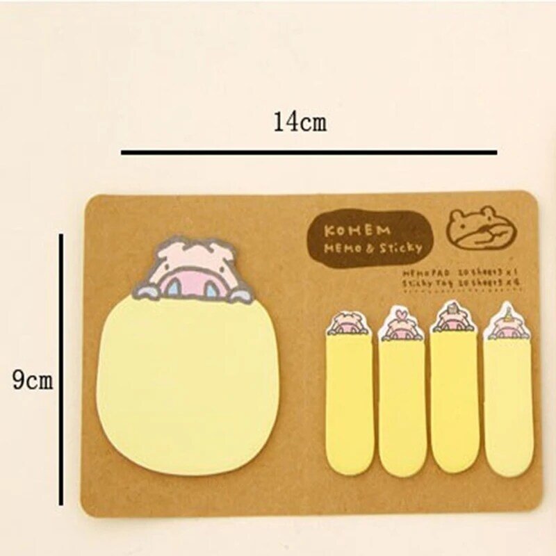 1 PCS Cute Animal Memo Pads Sticky Notes Notes Scrapbooking Diary Planner Stickers Office Stationery School Supplies
