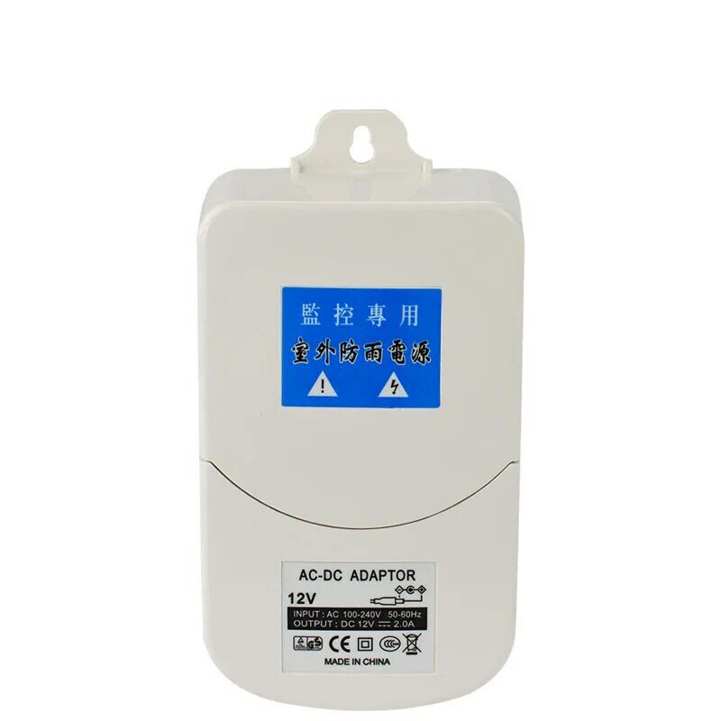Waterproof Outdoor CCTV Power Supply DC 12V 2A Power Adapter Power Switch US EU UK for Cctv Camera
