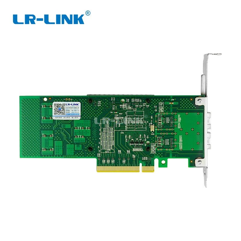 LR-LINK 9802bf-2sfp + 10gb ethernet placa de rede pci-e porta dupla adaptador de servidor de fibra óptica intel 82599 compatível X520-SR2/da2