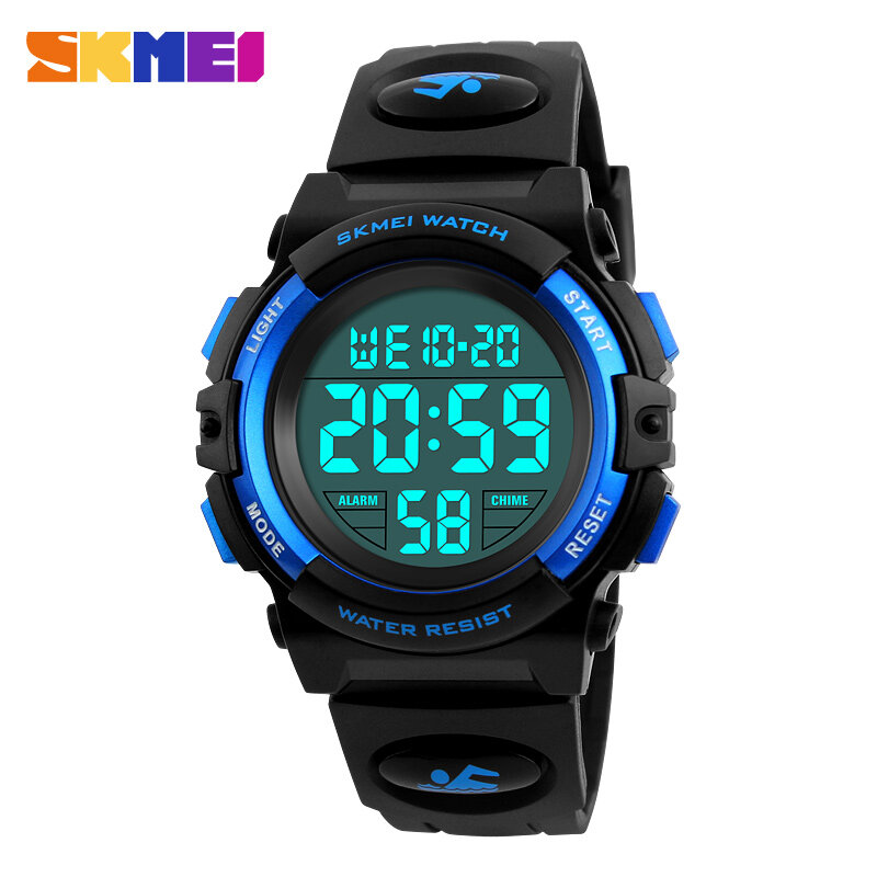 SKMEI Brand Children Watches LED Digital Multifunctional Waterproof Wristwatches Outdoor Sports Watches for Kids Boy Girls