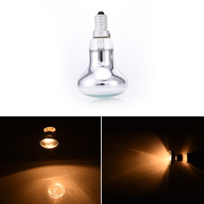 Bombilla incandescente E14 Edison, 60W, 300lm, 220-240V, lámpara de Lava transparente para interiores, R50, punto de reflexión, J2