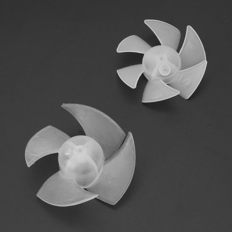 Mini ventilador de plástico para Motor de secador de pelo, hoja pequeña de 4/6 hojas