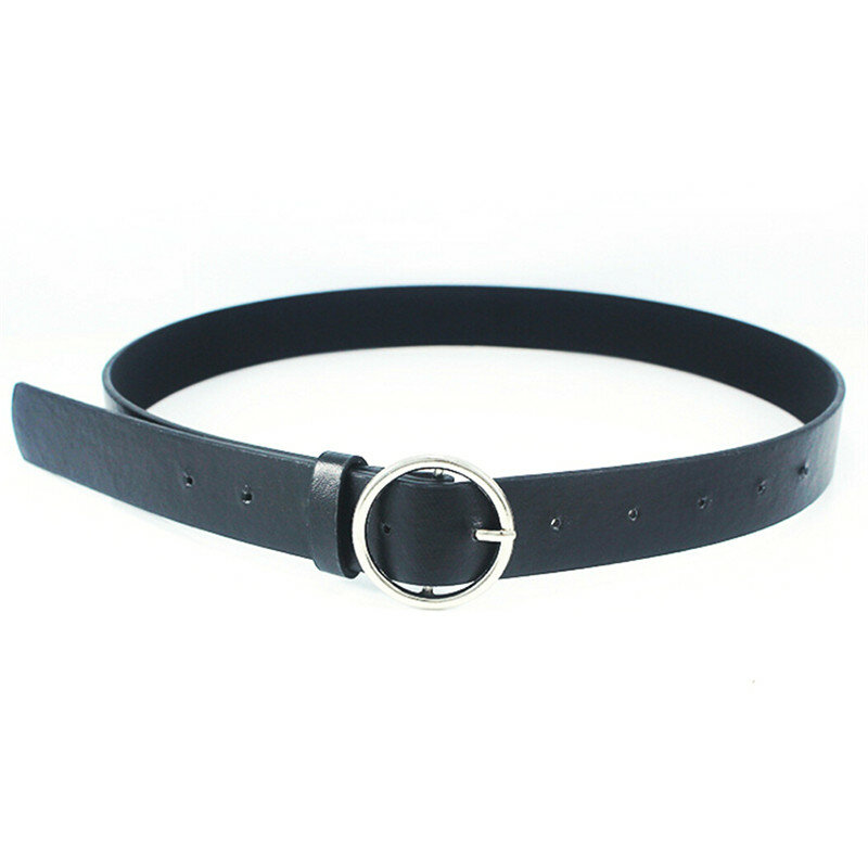 حزام للجنسين دائري ، ماركة أزياء بانك أو O ، حزام دائري معدني للنساء