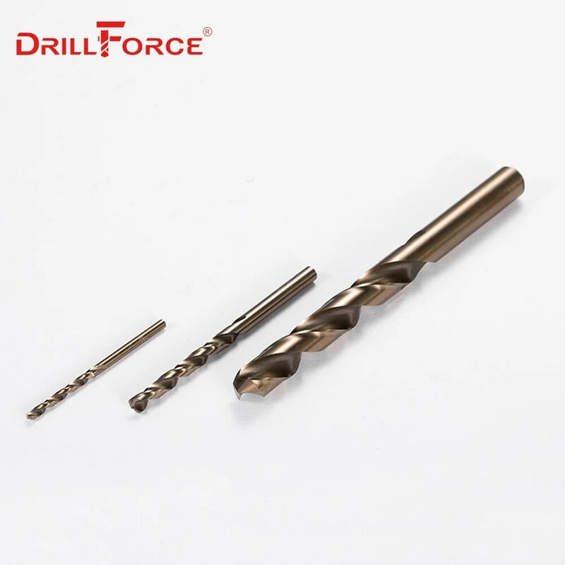 1PC Drillforce M42 Cobalt Drill Bit Set, HSS-CO Drill Set 7.6-14MM, for Drilling on Hardened Steel, Cast Iron &Stainless Steel