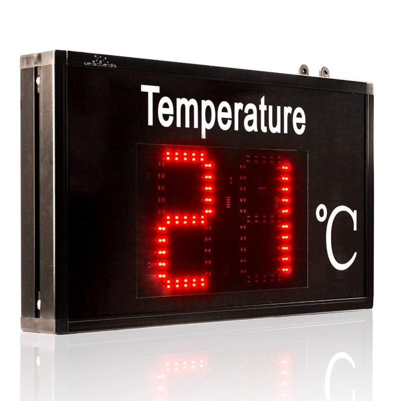 Termómetro industrial con pantalla LED de alta precisión, pantalla grande de temperatura, para invernadero, taller, laboratorio, fábrica