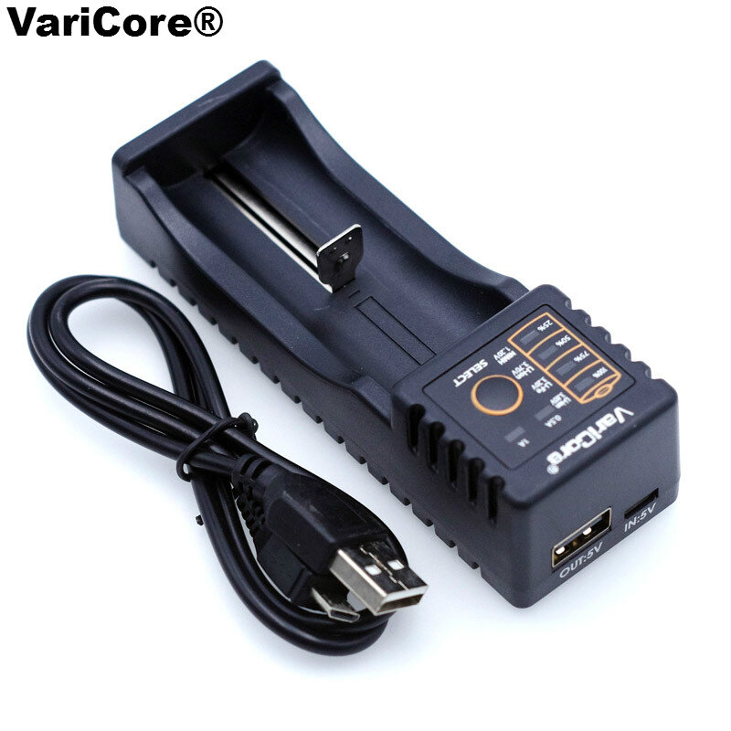 VariCore – chargeur de batterie V10 pour e-cigarette, 3.7V, 18650 V, 26650 V, 18350 16340,14500 10440, 26500 3.2, Lithium 1.2V, NiMH AA AAA SC/S