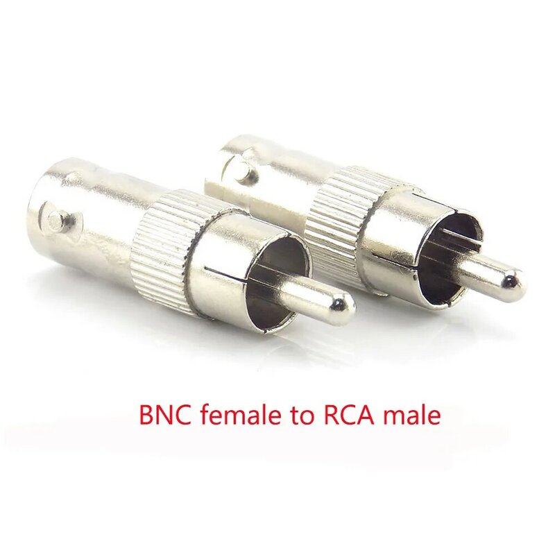 Conector BNC hembra a hembra, macho a macho, RCA hembra a RCA, adaptador macho para sistema de vídeo y cámara CCTV, 2/5/10 Uds.