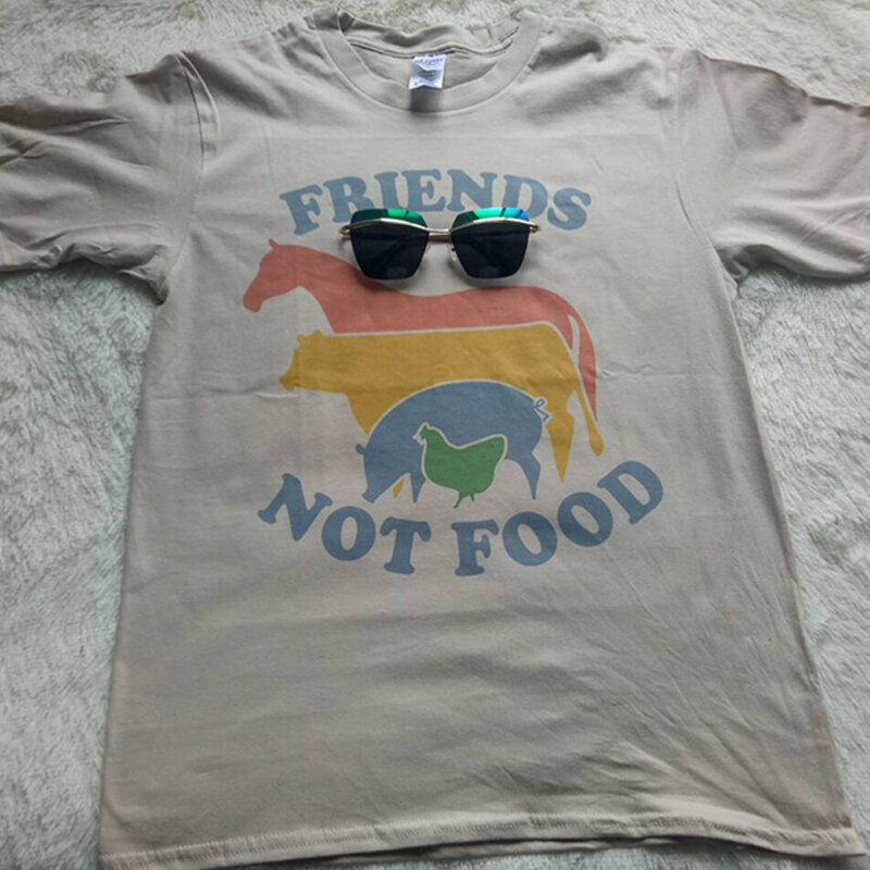 Camiseta Vintage de algodón de Hillbilly Friends Not found, regalo para vegano, Hippie Natural, Tops de los años 80 y 90