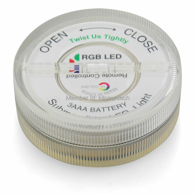 Luz LED sumergible para shisha hookah, diseño impermeable, funciona con pilas, Base para jarrón, linterna de papel, luz led redonda, 1 ud.